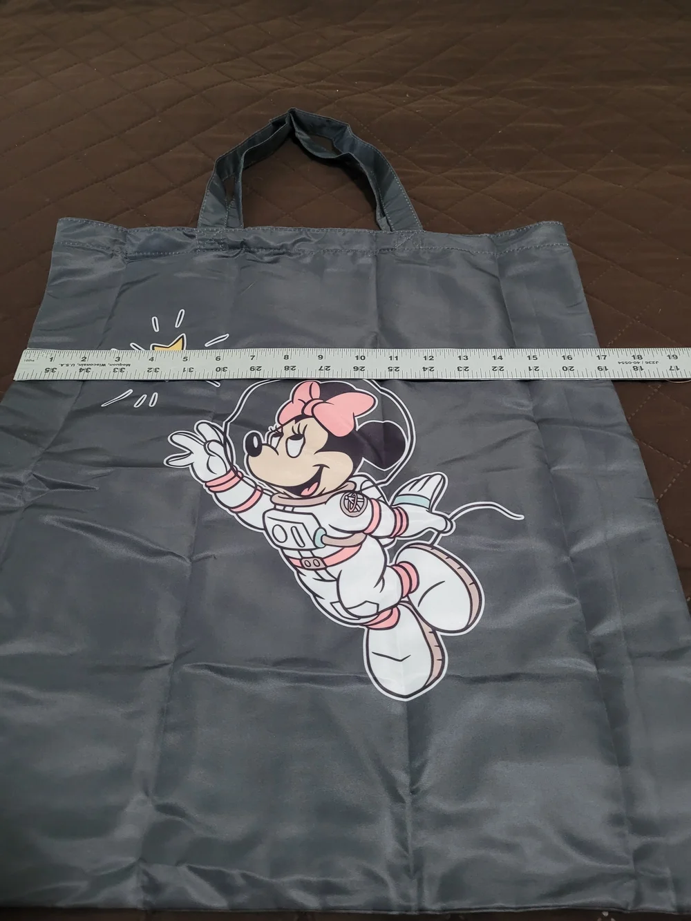 NWT Disney Store Chip 'n' Dale Astronaut Foldable Eco-Bag Pouch Cute Space Japan